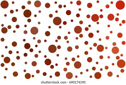 Light Red vector modern geometrical circle abstract background. Dotted texture template. Geometric pattern in halftone style with gradient. 