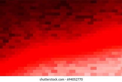 Light Red vector modern geometrical background. Abstract template. Geometric pattern in square style with gradient.