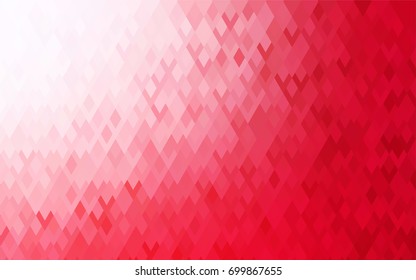 Light Red vector modern geometrical background. Abstract template. Geometric pattern in square style with gradient.