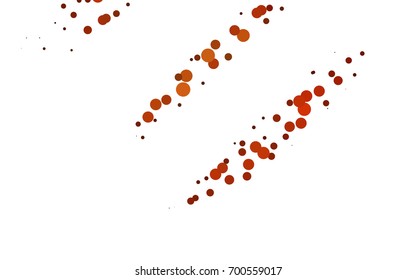 Light Red vector modern geometrical circle abstract background. Dotted texture template. Geometric pattern in halftone style with gradient. 