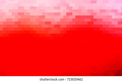 Light Red vector modern geometrical background. Abstract template. Geometric pattern in square style with gradient.