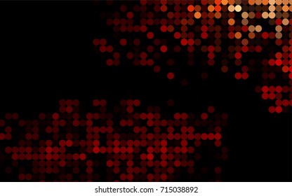 Light Red vector modern geometrical circle abstract background. Dotted texture template. Geometric pattern in halftone style with gradient. 