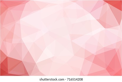 Light Red vector modern geometrical abstract background. Texture, new background. Geometric background in Origami style with gradient. 