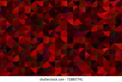 Light Red vector modern geometrical circle abstract background. Dotted texture template. Geometric pattern in halftone style with gradient. 