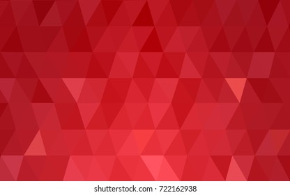 Light Red vector modern geometrical abstract background. Texture, new background. Geometric background in Origami style with gradient. 