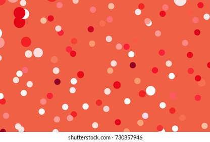 Light Red vector modern geometrical circle abstract background. Dotted texture template. Geometric pattern in halftone style with gradient. 