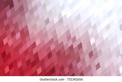Light Red vector modern geometrical background. Abstract template. Geometric pattern in square style with gradient.