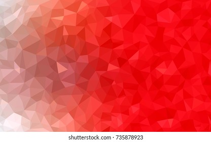 Light Red vector modern geometrical abstract background. Texture, new background. Geometric background in Origami style with gradient. 
