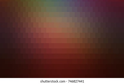 Light Red vector modern geometrical background. Abstract template. Geometric pattern in square style with gradient.