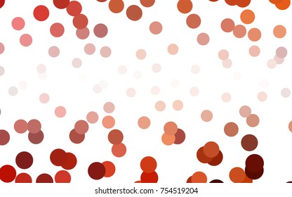 Light Red vector modern geometrical circle abstract background. Dotted texture template. Geometric pattern in halftone style with gradient. 