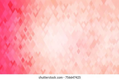 Light Red vector modern geometrical background. Abstract template. Geometric pattern in square style with gradient.