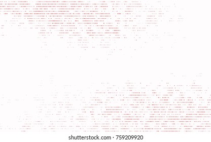 Light Red vector modern geometrical circle abstract background. Dotted texture template. Geometric pattern in halftone style with gradient. 