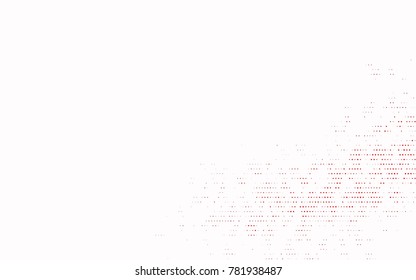 Light Red vector modern geometrical circle abstract background. Dotted texture template. Geometric pattern in halftone style with gradient. 