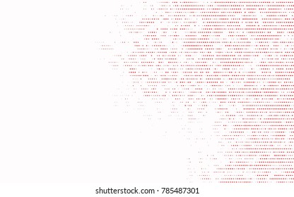 Light Red vector modern geometrical circle abstract background. Dotted texture template. Geometric pattern in halftone style with gradient. 