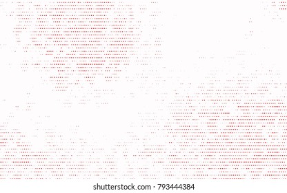 Light Red vector modern geometrical circle abstract background. Dotted texture template. Geometric pattern in halftone style with gradient. 
