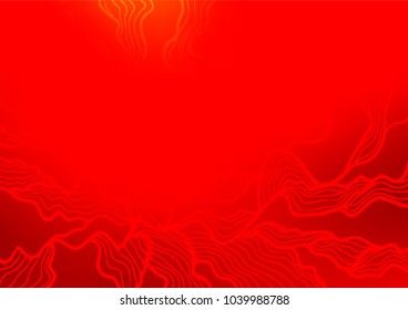 Light Red vector natural abstract pattern. Creative illustration in blurred style with doodles and Zen tangles. A new texture for your design.