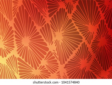 Light Red vector natural abstract template. Ethnic elegant natural pattern with gradient. The template can be used as a background for cell phones.