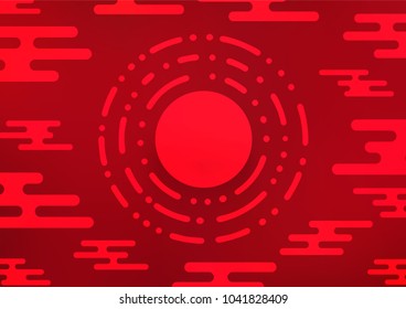 Light Red vector natural abstract texture. A vague abstract illustration with doodles in Indian style. The pattern can be used for wallpapers and coloring books.