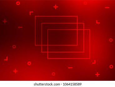 Light Red vector natural abstract pattern. Shining colored illustration with doodles in Zen tangle style. The elegant pattern can be used as a part of a brand book.