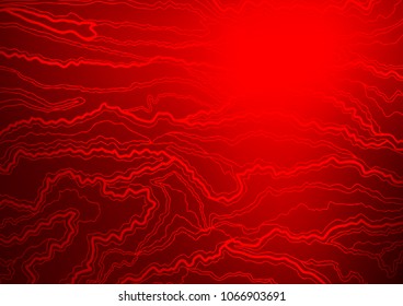 Light Red vector natural abstract template. Shining colored illustration with doodles in Zen tangle style. Hand painted design for web, leaflet, textile.