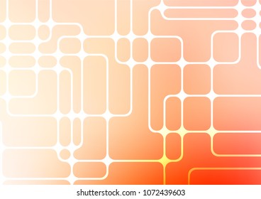 Light Red vector natural abstract pattern. Creative illustration in blurred style with doodles and Zen tangles. The elegant pattern can be used as a part of a brand book.