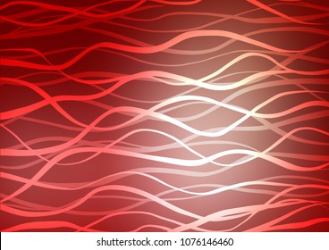 Light Red vector natural abstract template. A vague abstract illustration with doodles in Indian style. The textured pattern can be used for website.