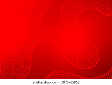 Light Red vector natural abstract background. Shining colored illustration with doodles in Arabic style. The textured pattern can be used for website.