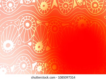 Light Red vector natural abstract texture. Brand-new colored illustration in blurry style with doodles. The best blurred design for your business.