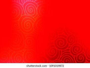 Light Red vector natural abstract background. Shining colored illustration with doodles in Zen tangle style. A completely new design for your business.