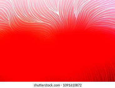 Light Red vector natural abstract background. Decorative shining illustration with doodles on abstract template. A new texture for your design.