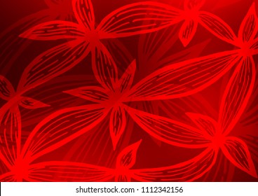 Light Red vector natural abstract pattern. Modern geometrical abstract illustration with doodles. The elegant pattern can be used as a part of a brand book.