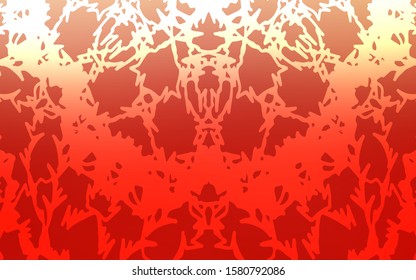 Light Red vector natural abstract design. Childish elegant natural pattern with gradient. Hand painted design for web, leaflet, textile.