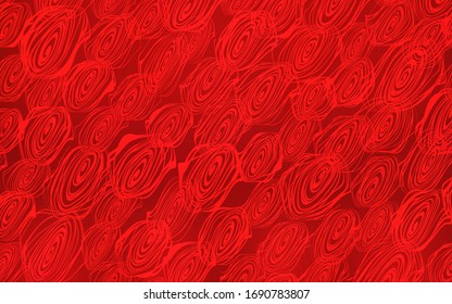 Light Red vector natural abstract pattern. Glitter abstract illustration with doodles and roses. The textured pattern can be used for website.