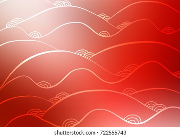 Light Red vector natural abstract texture. Doodles on blurred abstract background with gradient. The elegant pattern can be used as a part of a brand book.