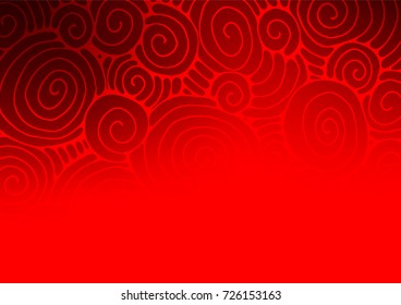 Light Red vector natural abstract pattern. Decorative shining illustration with doodles on abstract template. The best blurred design for your business.