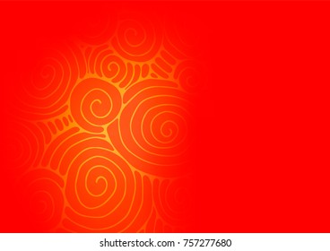 Light Red vector natural abstract template. Geometric doodle illustration in Origami style with gradient. The completely new template can be used for your brand book.