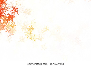 Light Red vector natural artwork with sakura. Decorative design in Indian style on white background. Textured pattern for websites, banners.