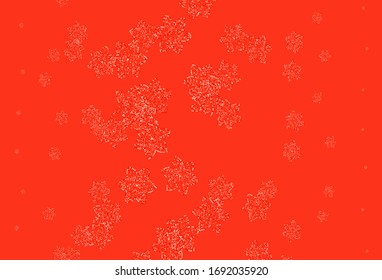 Light Red vector natural backdrop with flowers. Shining colored illustration with flowers. The best design for your business.