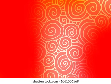 Light Red vector natural elegant texture. Ethnic elegant natural pattern with gradient. Hand painted design for web, wrapping, wallpaper.