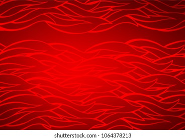 Light Red vector natural elegant texture. A vague abstract illustration with doodles in Indian style. Hand painted design for web, wrapping, wallpaper.