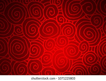 Light Red vector natural elegant texture. Colorful illustration in abstract style with doodles and Zen tangles. A new texture for your design.