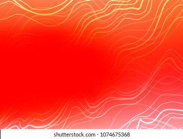 Light Red vector natural elegant background. An elegant bright illustration with lines in Natural style. A completely new design for your business.