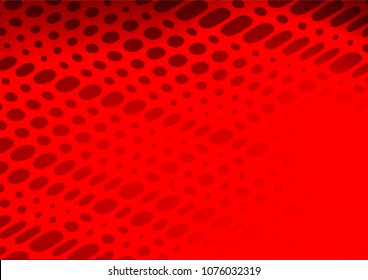 Light Red vector natural elegant pattern. A vague abstract illustration with doodles in Indian style. The pattern can be used for coloring books and pages for kids.