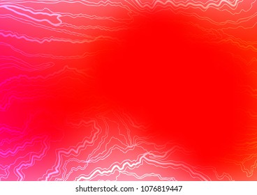 Light Red vector natural elegant pattern. Colorful abstract illustration with lines in Asian style. The pattern can be used for coloring books and pages for kids.