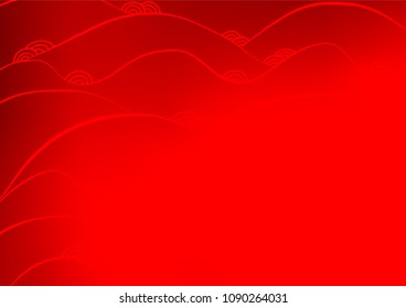 Light Red vector natural elegant template. Doodles on blurred abstract background with gradient. A new texture for your design.