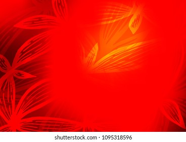 Light Red vector natural elegant background. Brand-new colored illustration in blurry style with doodles. The doodle design can be used for your web site.