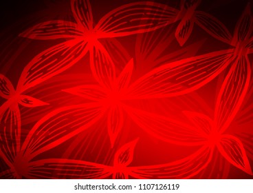 Light Red vector natural elegant template. Ethnic elegant natural pattern with gradient. Brand-new style for your business design.