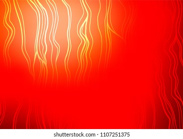 Light Red vector natural elegant background. A vague abstract illustration with doodles in Indian style. Hand painted design for web, leaflet, textile.