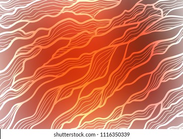 Light Red vector natural elegant background. Colorful abstract illustration with lines in Asian style. A new texture for your design.