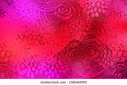 Light Red vector natural elegant background. Blurred decorative design in Indian style with flowers. The elegant pattern can be used as a part of a brand book.